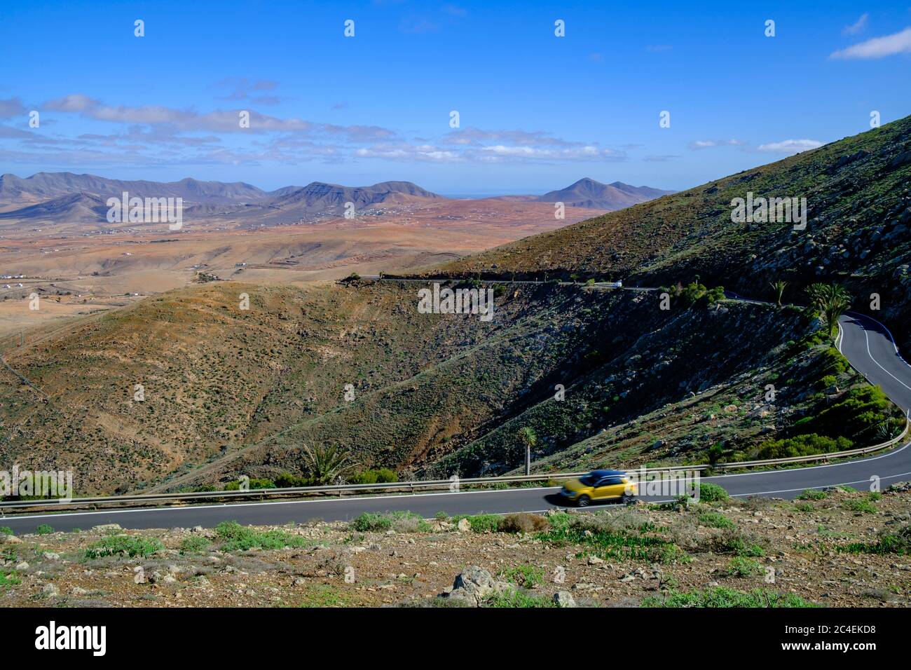 FV-30 Scenic Route in der Nähe von Betancuria Fuerteventura Kanarische Inseln Spanien Stockfoto