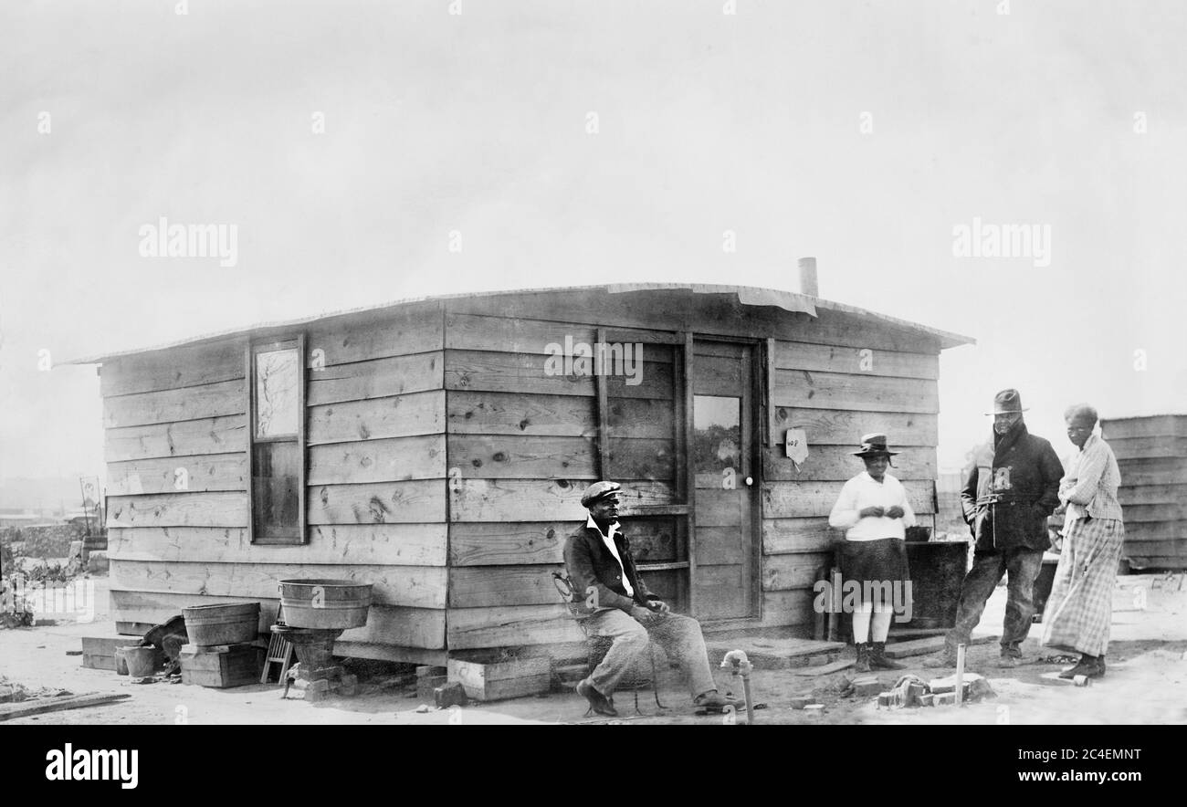 Rekonstruktion nach den Rassenanfallen, Tulsa, Oklahoma, USA, American National Red Cross Photograph Collection, November 1921 Stockfoto