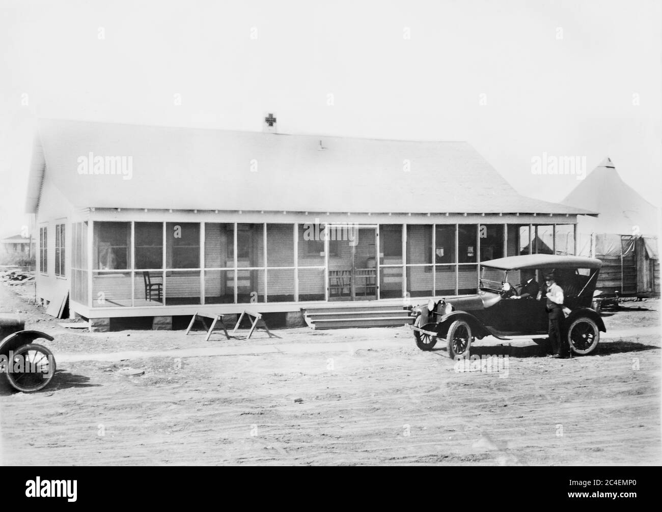 American Red Cross Hospital, das nach den RaceRiots benutzt wird, Tulsa, Oklahoma, USA, American National Red Cross Photograph Collection, November 1921 Stockfoto