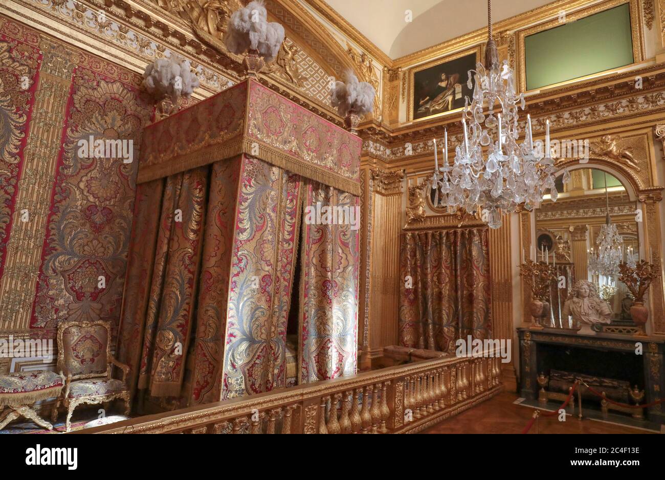 WIEDERERÖFFNUNG DES SCHLOSSES VON VERSAILLES NACH DER ABSPERRUNG Stockfoto