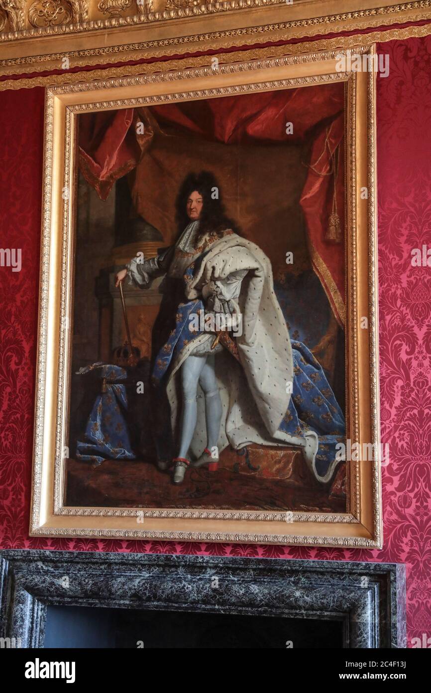 WIEDERERÖFFNUNG DES SCHLOSSES VON VERSAILLES NACH DER ABSPERRUNG Stockfoto