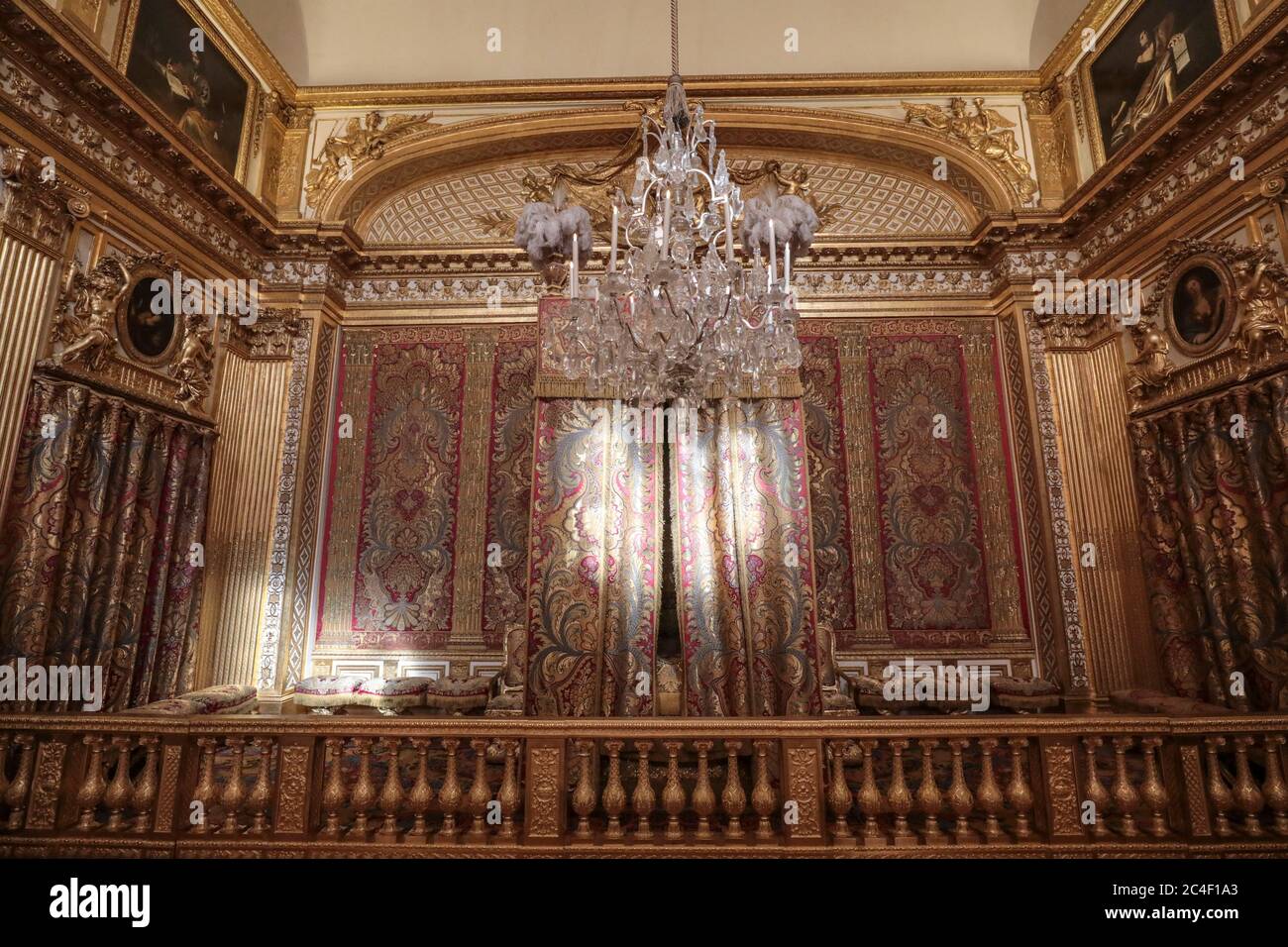 WIEDERERÖFFNUNG DES SCHLOSSES VON VERSAILLES NACH DER ABSPERRUNG Stockfoto