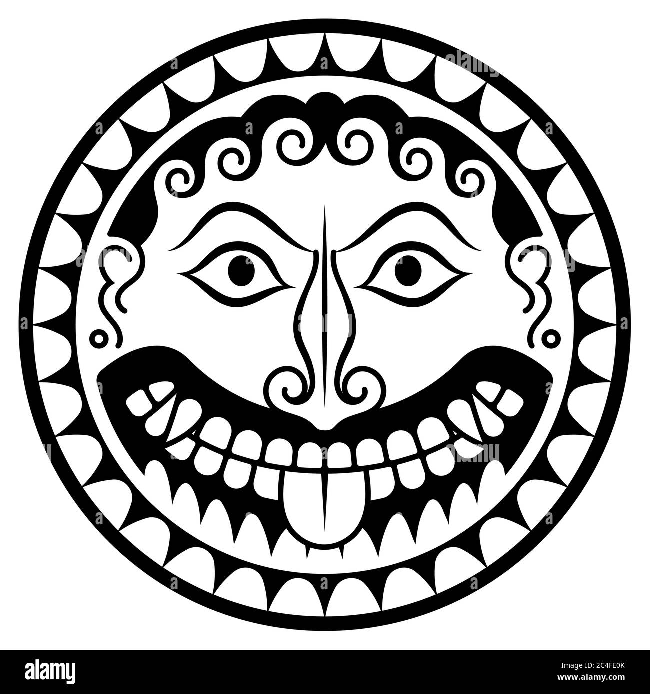 Antike Griechenland Schild mit Gorgon Medusa Kopf Stock Vektor