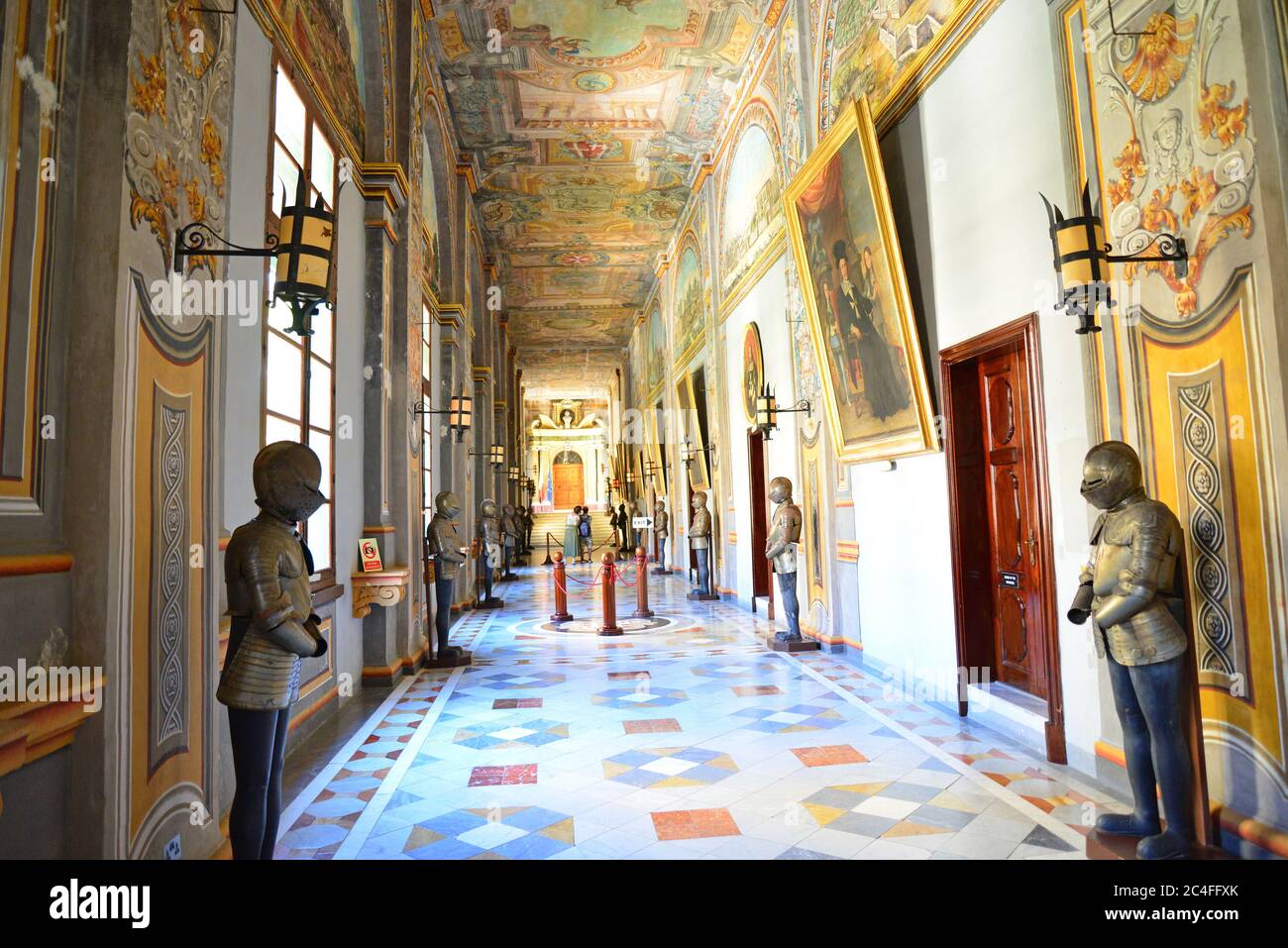 Innenraum, Großmeisterpalast, Valletta (Il-Belt Valletta), südlicher Hafenbezirk, Malta Xlokk Region, Malta Stockfoto