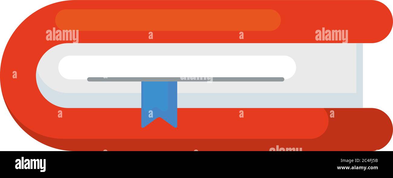 Geschlossenes Buch, Illustration, Vektor auf weißem Hintergrund Stock Vektor