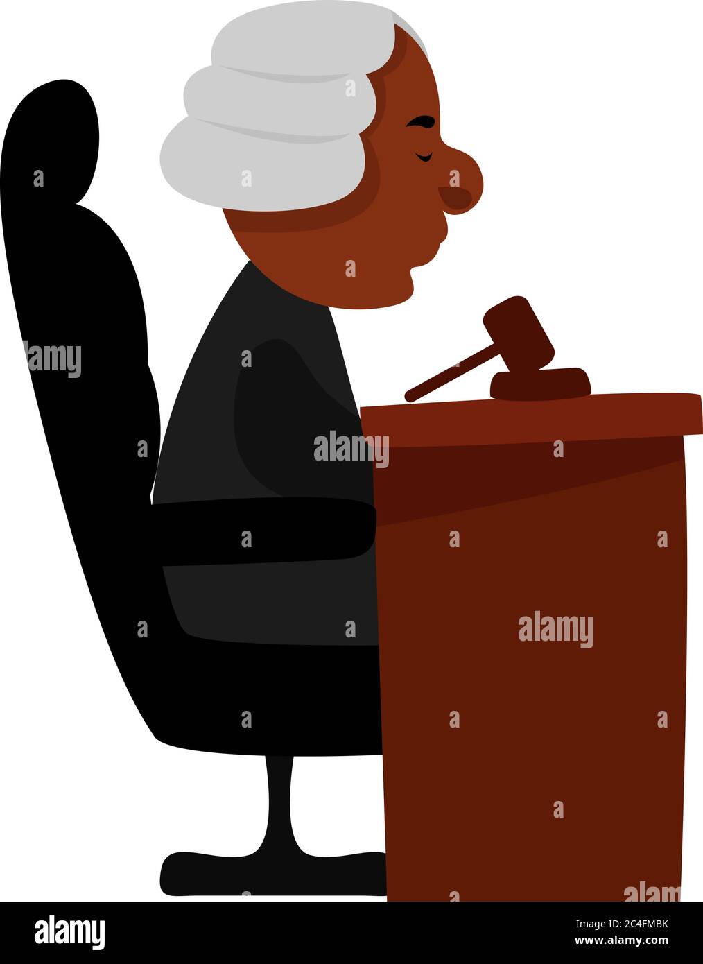 Court, Illustration, Vektor auf weißem Hintergrund Stock Vektor