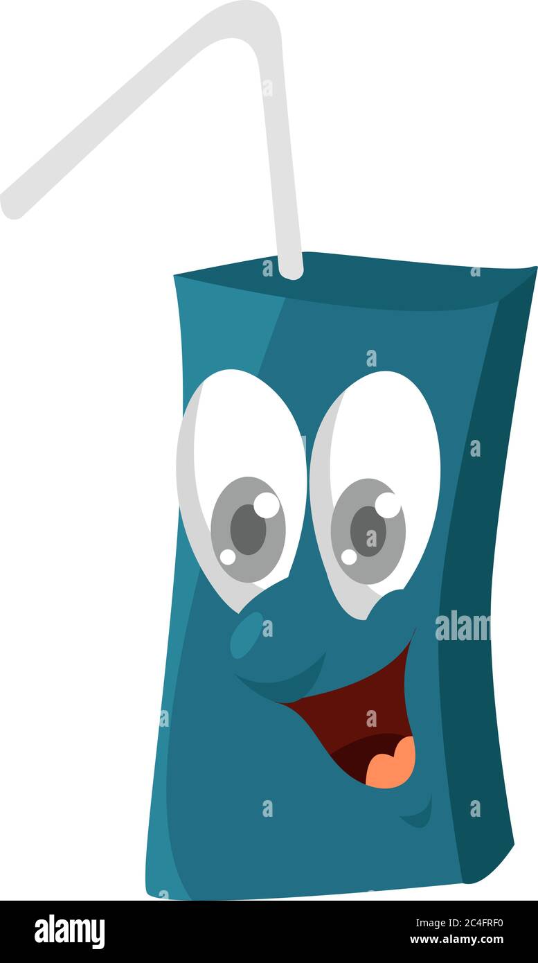 Happy Juice, Illustration, Vektor auf weißem Hintergrund Stock Vektor