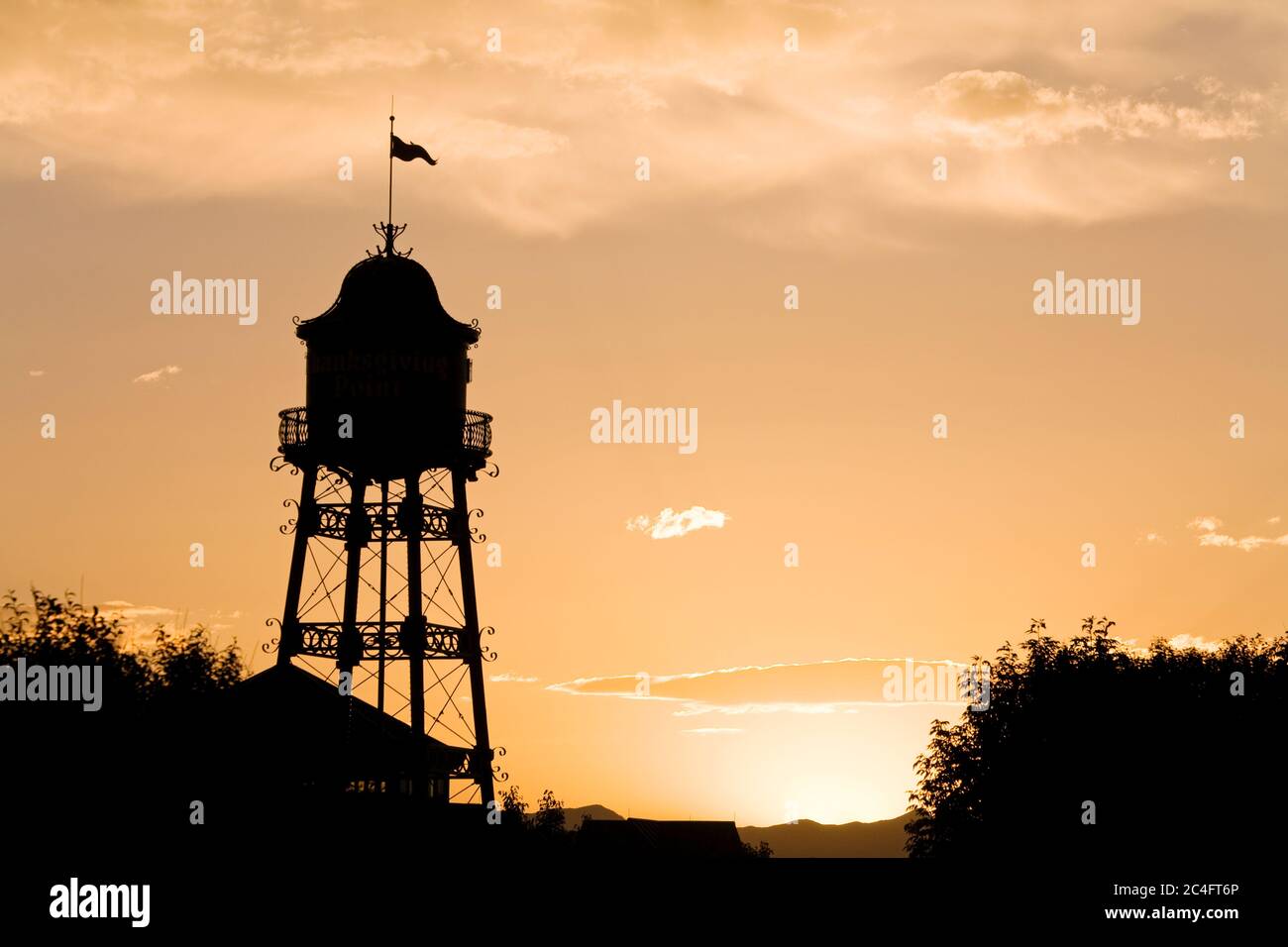 Wasserturm in Thanksgiving Point, Lehi City, Utah, USA, Nordamerika Stockfoto