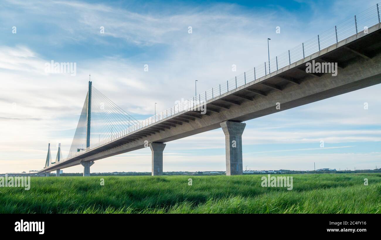 Die Mersey Gateway Bridge Stockfoto
