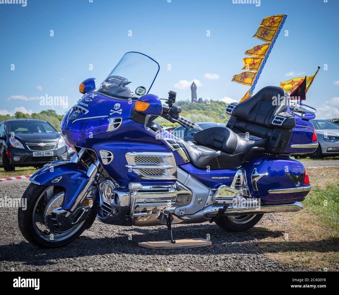 Honda Goldwing, Bridge of Allan Car Show Stockfoto