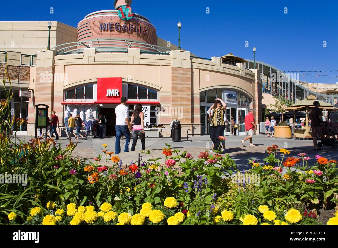 Das Gateway Einkaufsviertel, Salt Lake City, Utah, USA, Nordamerika Stockfoto