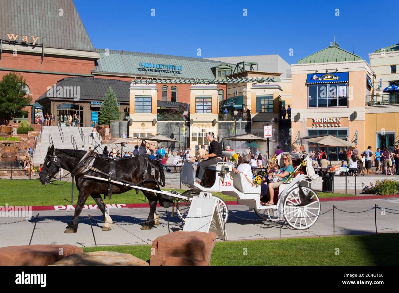 Das Gateway Einkaufsviertel, Salt Lake City, Utah, USA, Nordamerika Stockfoto