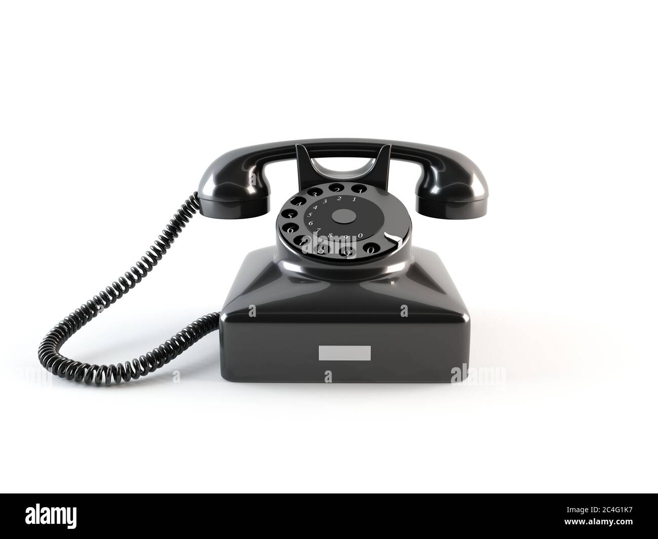 Altes Vintage Drehtelefon Stockfoto