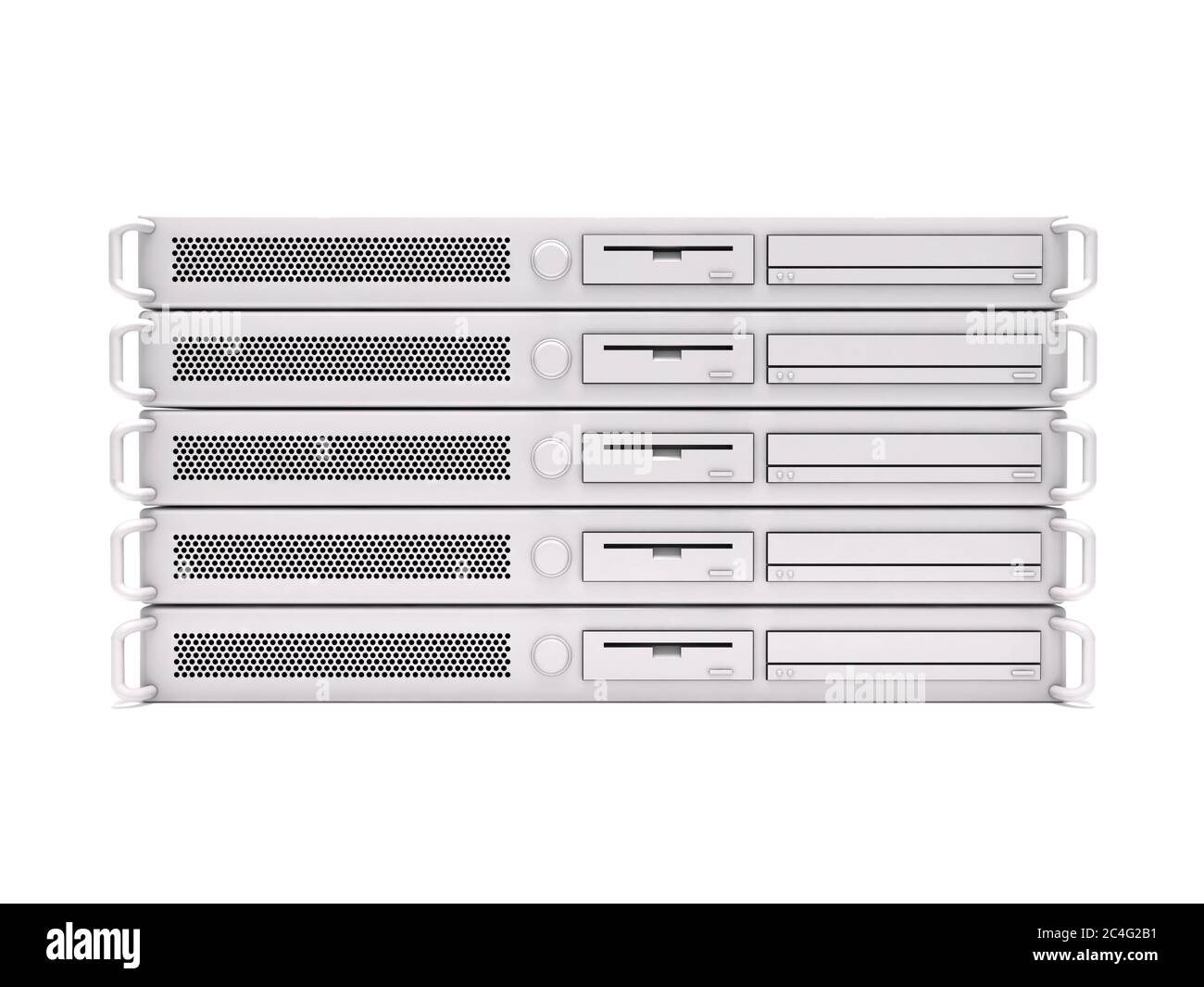 Rack-Server für Rechenzentren Stockfoto
