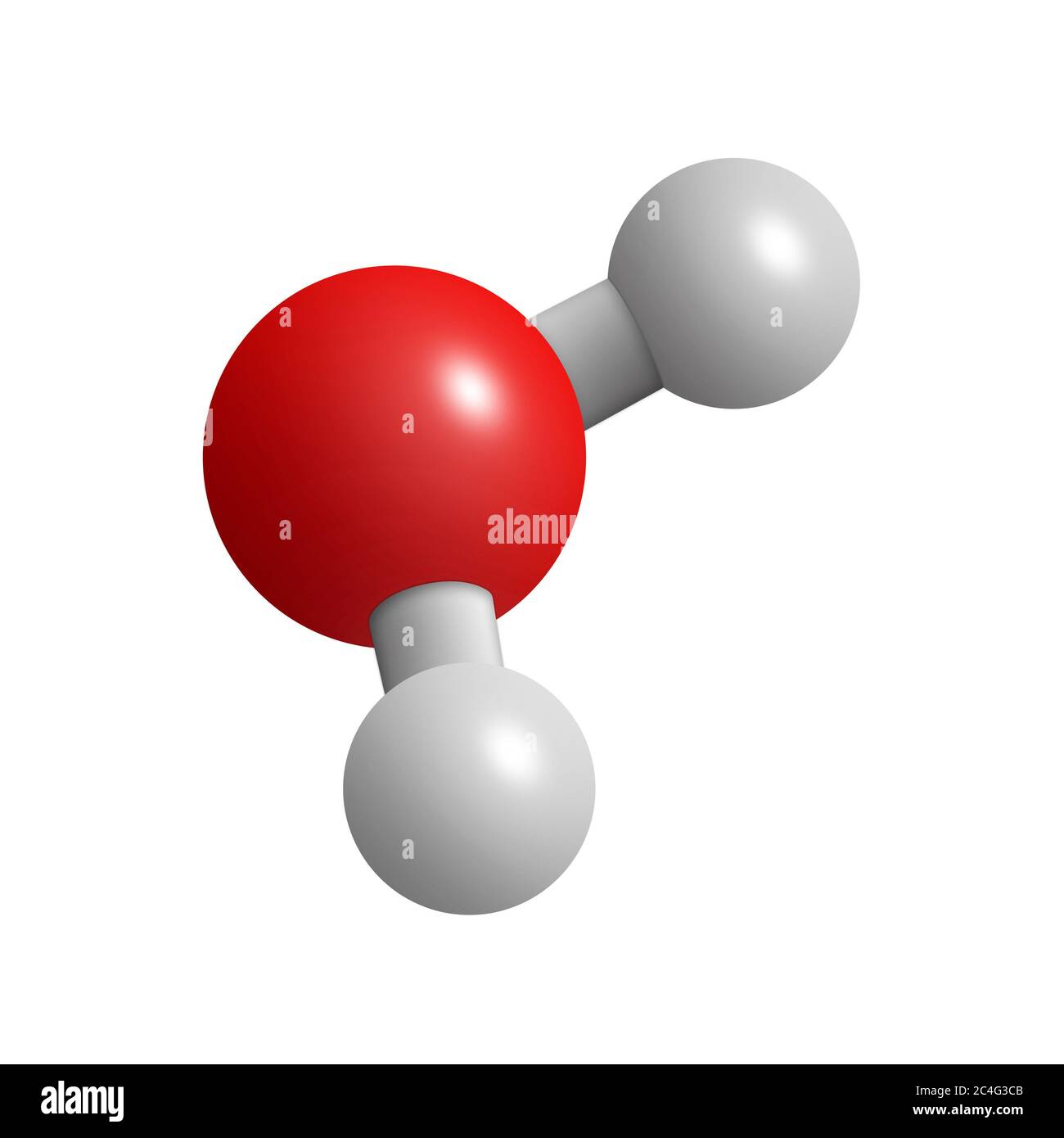 Wassermolekül - H2O Molekül Stockfoto
