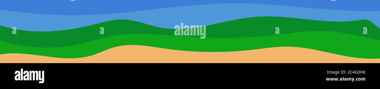 Abstrakt bunte Banner von Farbwellen. Vorlage für Flyer, Website Hintergrund Stock Vektor