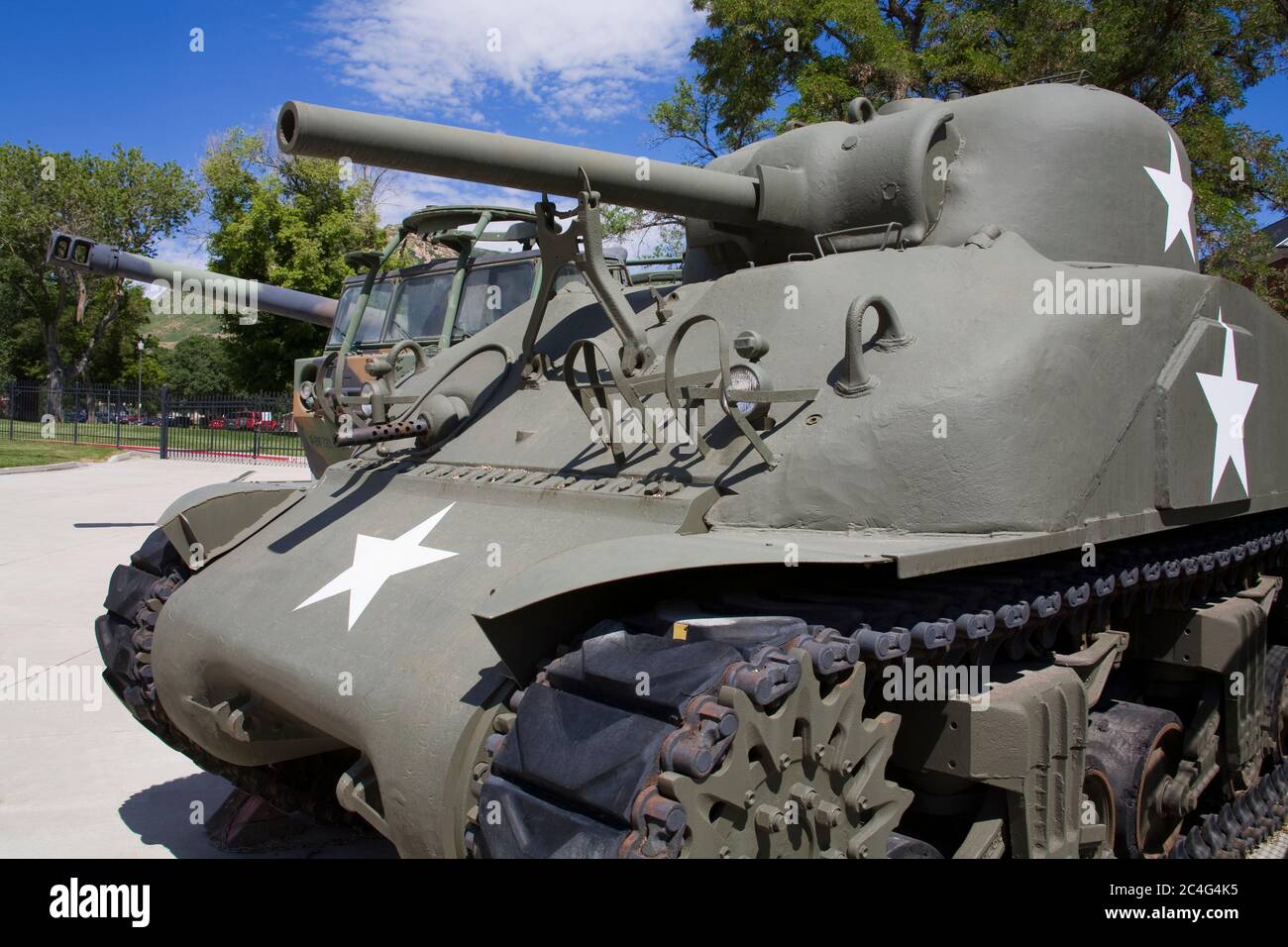 M4 Sherman Tank im Fort Douglas Military Museum, Salt Lake City, Utah, USA, Nordamerika Stockfoto