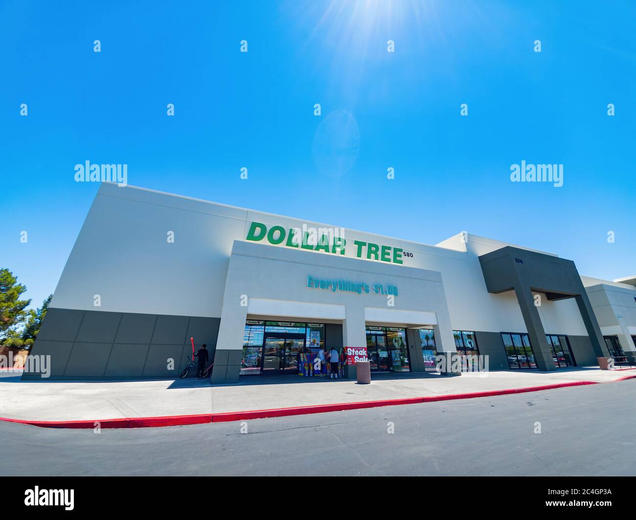 Las Vegas, 7. JUNI 2020 - Außenansicht des Budge Dollar Tree Stores Stockfoto