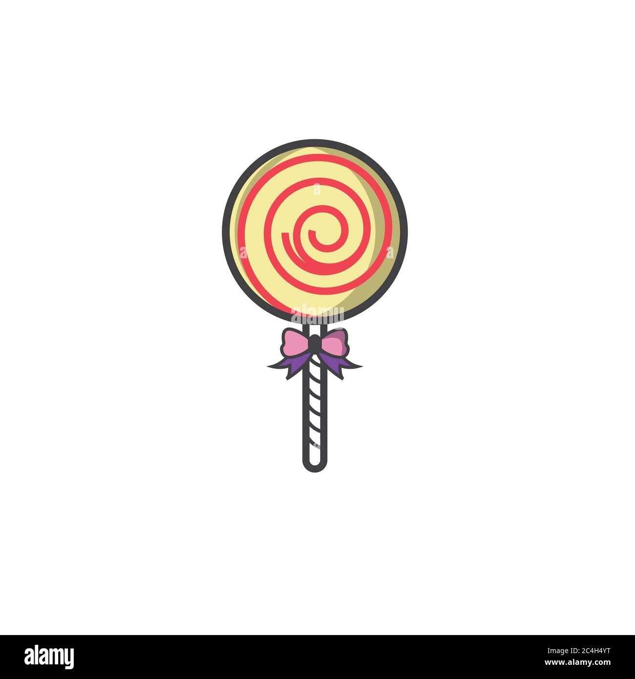 Süße Candy und lolipop nahtlose Muster auf einem dunklen Hintergrund. Vector Illustration. Stock Vektor Süße Candy und lolipop nahtlose Muster auf einem dunklen Hintergrund. Vector Illustration. Stock Vektor