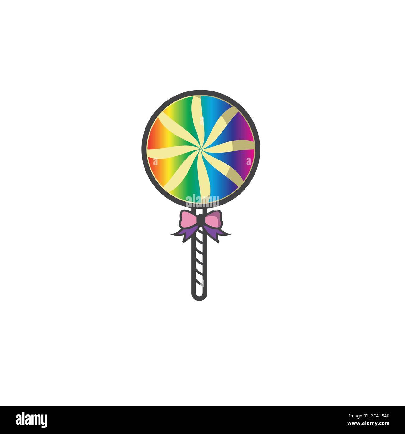 Süße Candy und lolipop nahtlose Muster auf einem dunklen Hintergrund. Vector Illustration. Stock Vektor Süße Candy und lolipop nahtlose Muster auf einem dunklen Hintergrund. Vector Illustration. Stock Vektor