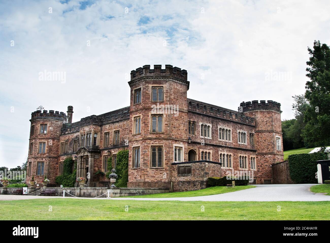 Blick auf Mount Edgcumbe House in Cremyll, Plymouth, England Stockfoto