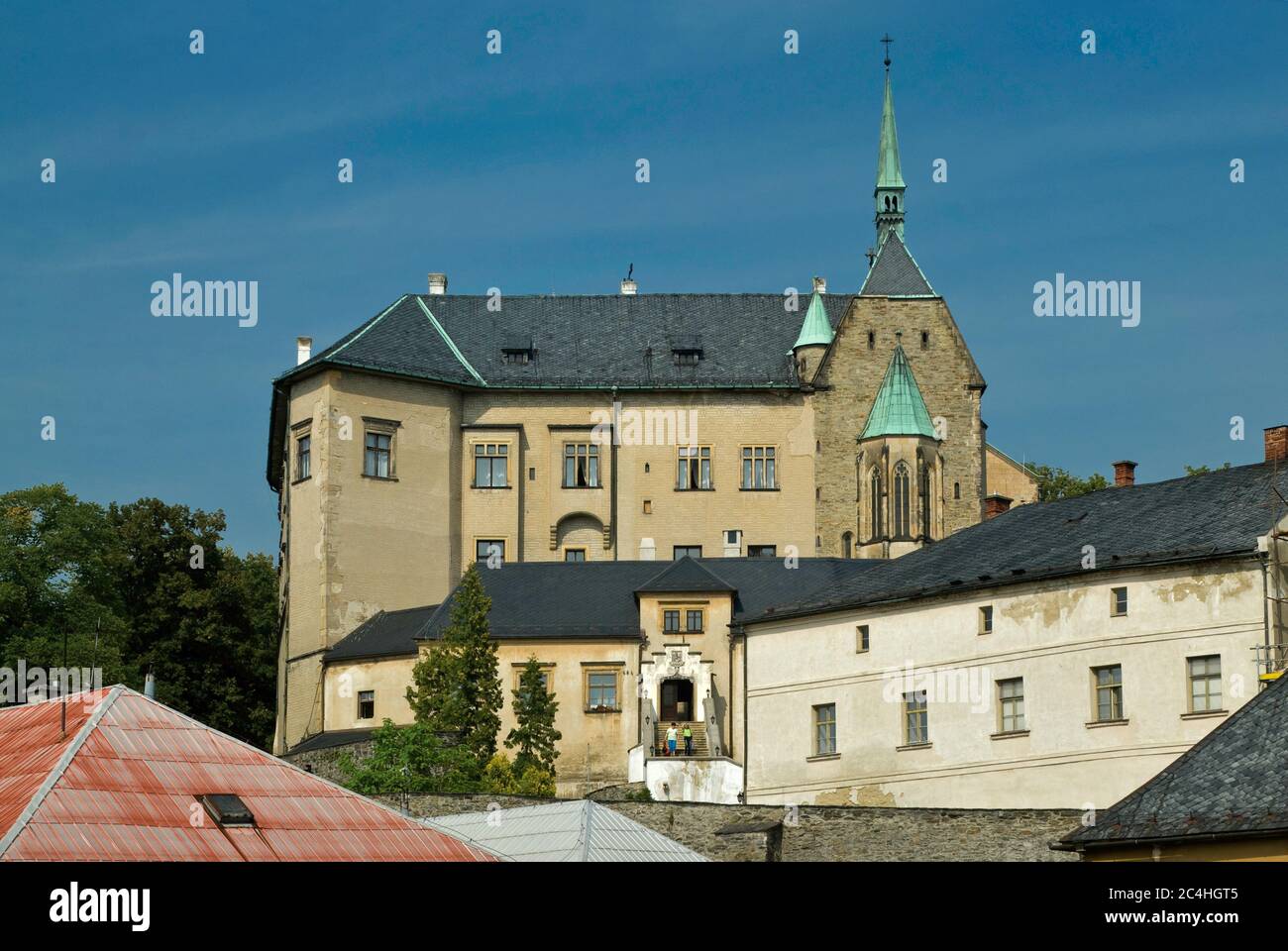 Schloss in Šternberk, Olomoucký kraj, Tschechische Republik Stockfoto