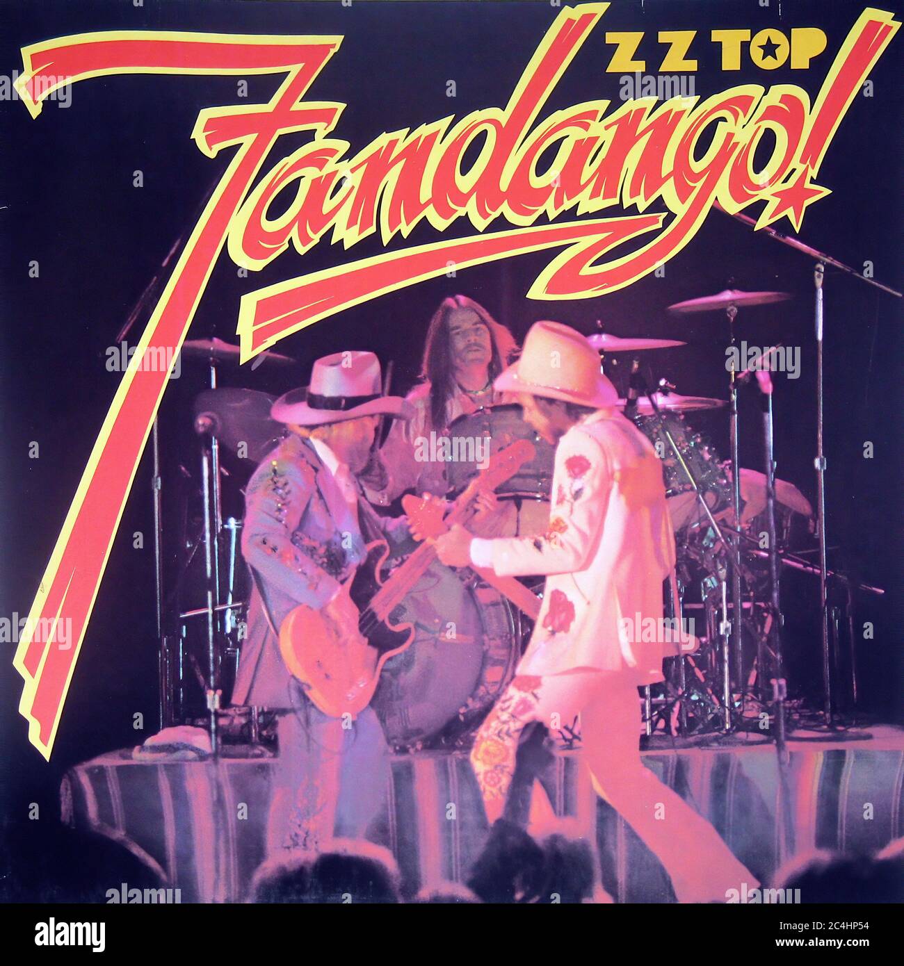 ZZ Top Fandango 12'' Vinyl lp - Vintage Plattencover 01 Stockfoto