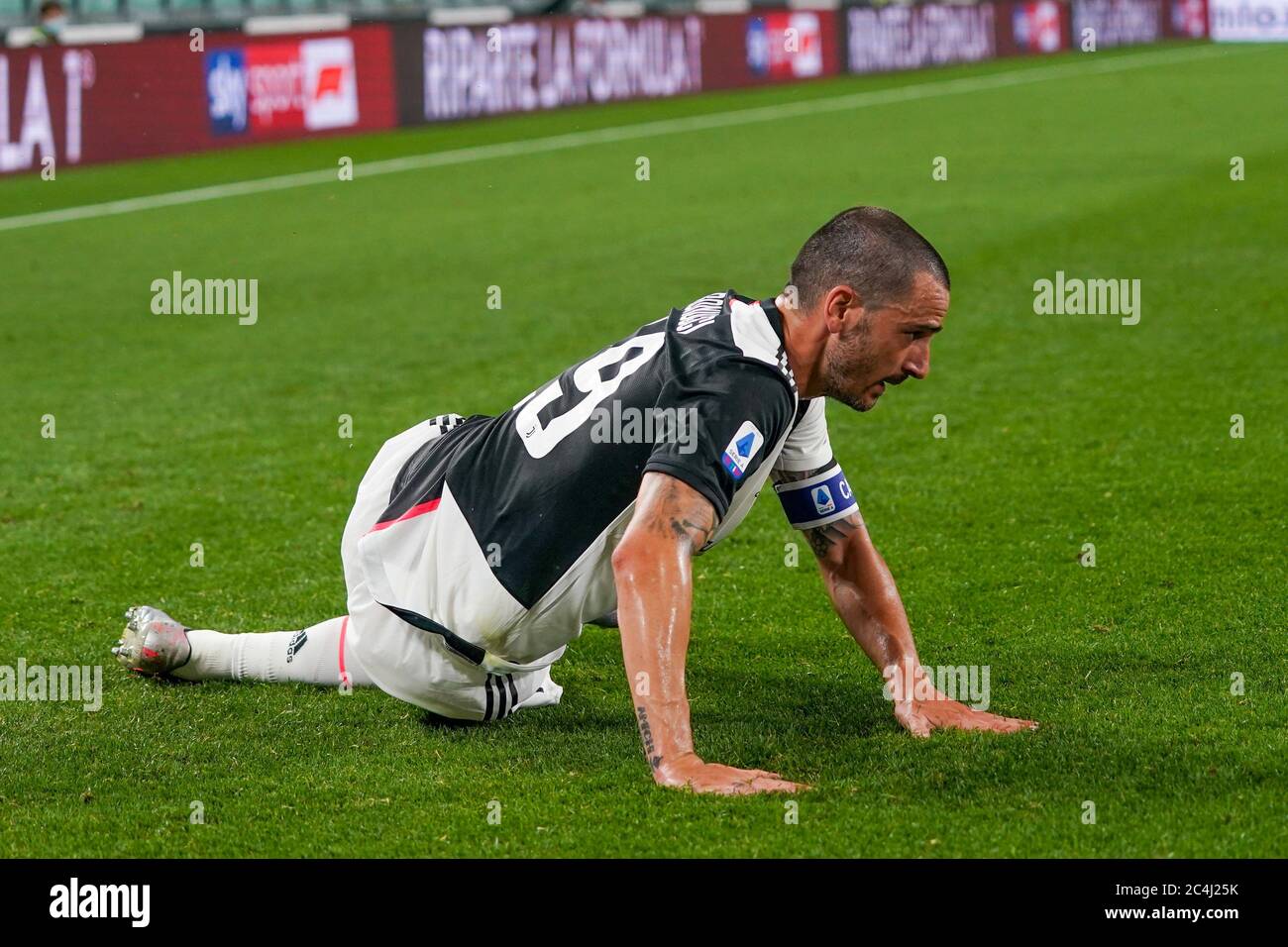 leonardo bonucci (juventus) während Juventus vs Lecce in der , Turin, Italien, 26 Juni 2020 Stockfoto