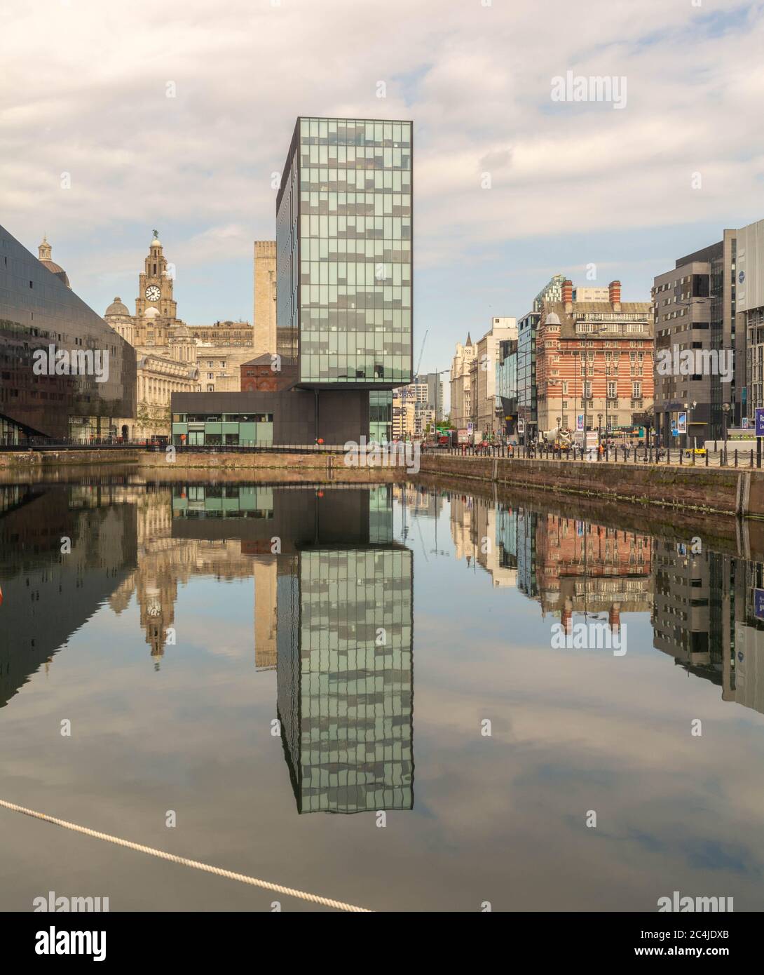 Liverpool Waterfront Reflections Stockfoto