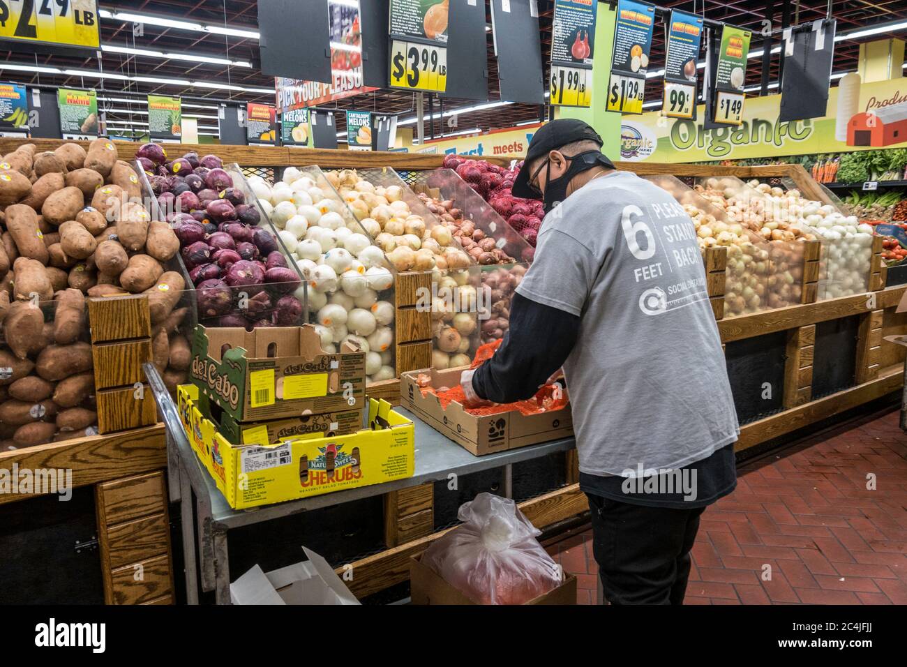 Produce Section, Fairway Super Market, New York City, USA Stockfoto