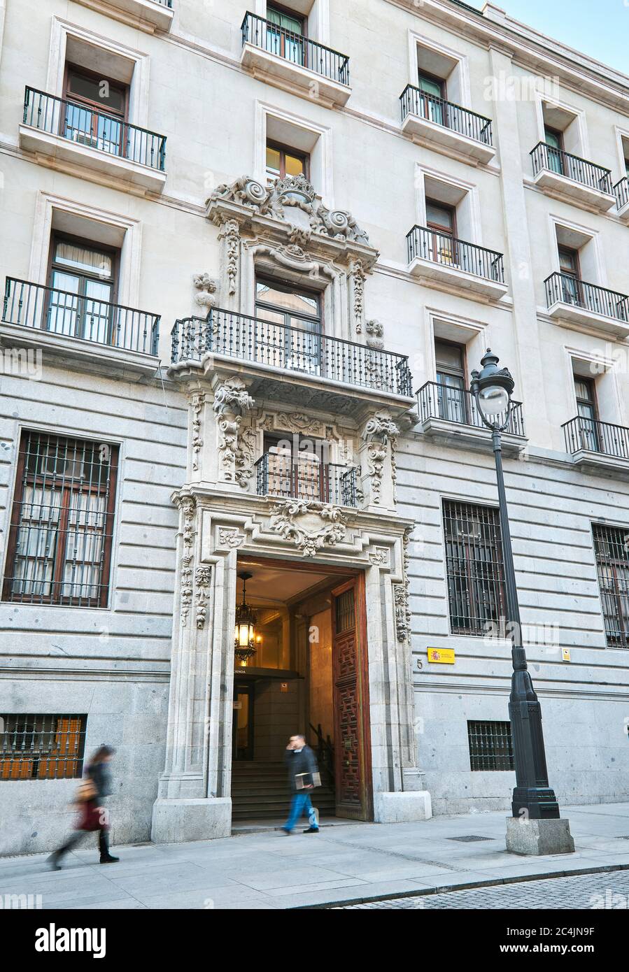 Sitz des spanischen Finanzministeriums. Madrid, Spanien. Stockfoto