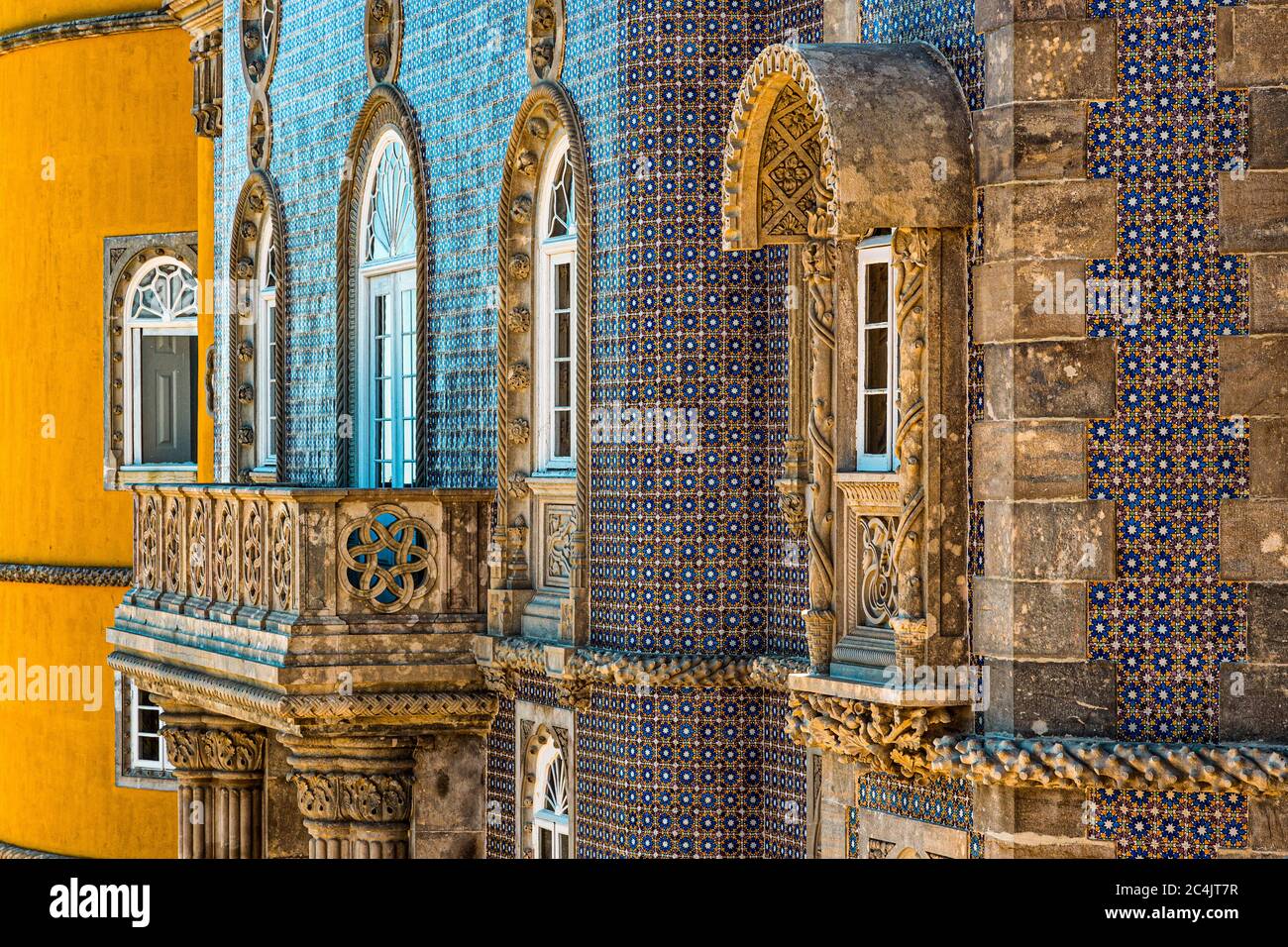 Portugal Sintra Palacio National da Pena Stockfoto