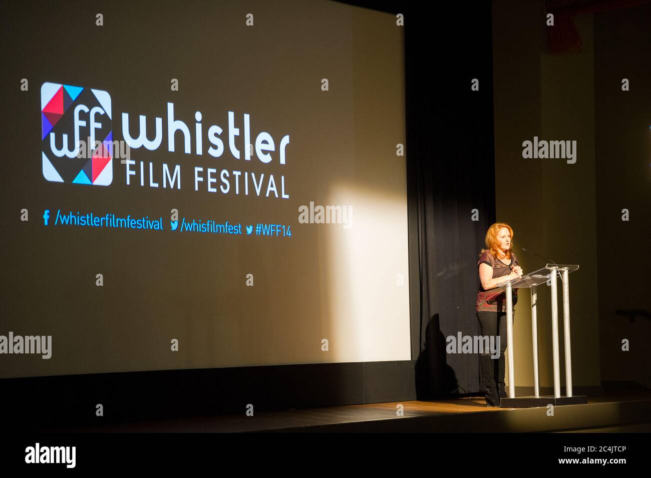 Whistler, BC, Kanada: Eröffnungsgala beim Whistler Film Festival - Stock Photo Stockfoto