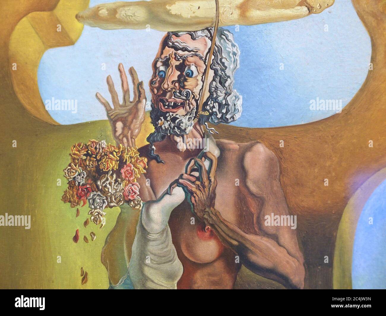 Kunst von Salvador Dali im peggy Guggenheim Museum in Venedig Stockfoto