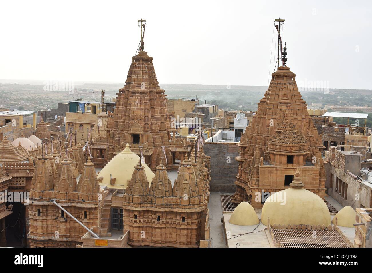 Jaisalmer Fort hat sieben wunderschöne Jain Tempel Stockfoto