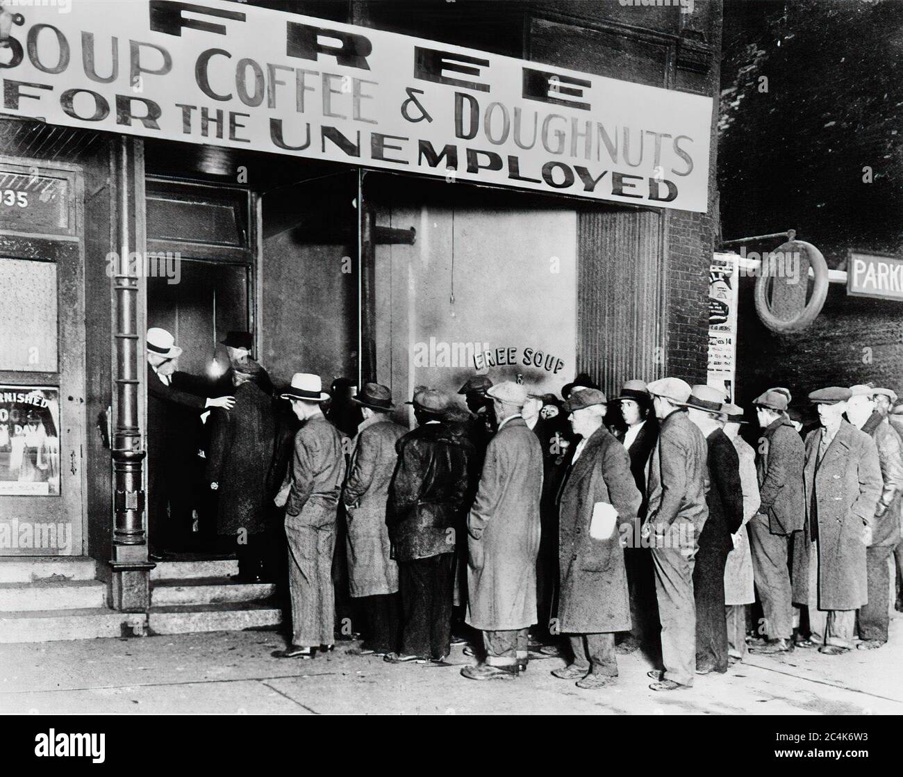 Große Depression in den USA Stockfoto