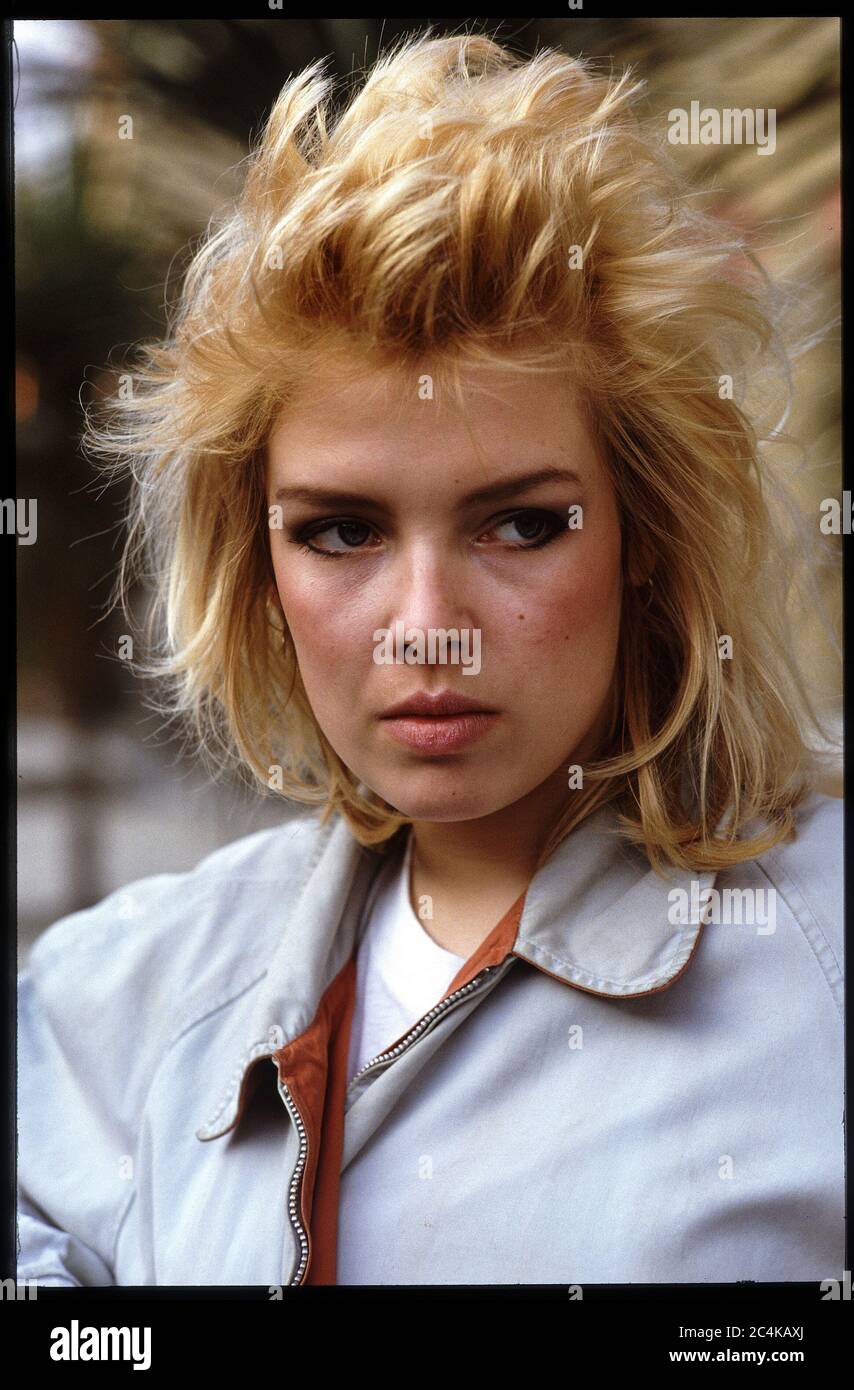 Kim Wilde bei den RAK-Aufnahmestudios in St. John's Wood, London 1984 Stockfoto