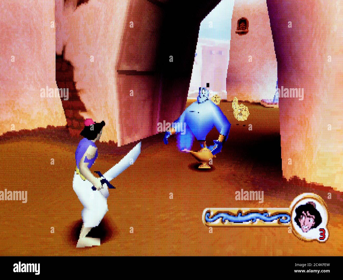 Disney's Aladdin Nasira's Revenge - Sony PlayStation 1 PS1 PSX - nur für  redaktionelle Verwendung Stockfotografie - Alamy