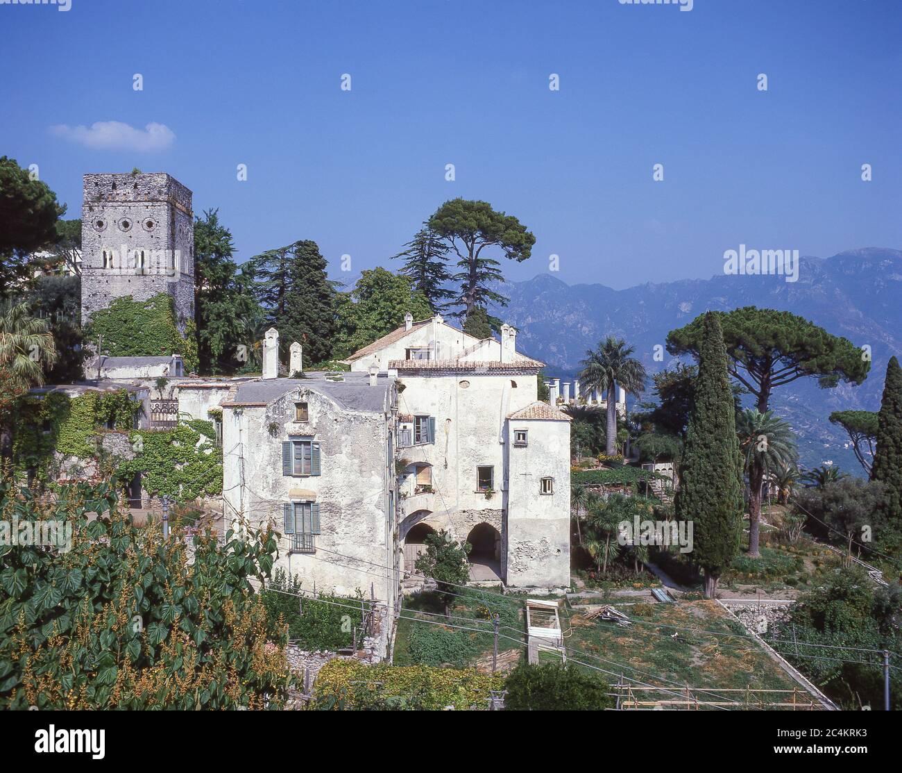 Villa Rufolo, Ravello, Amalfiküste, Provinz Salerno, Region Kampanien, Italien Stockfoto
