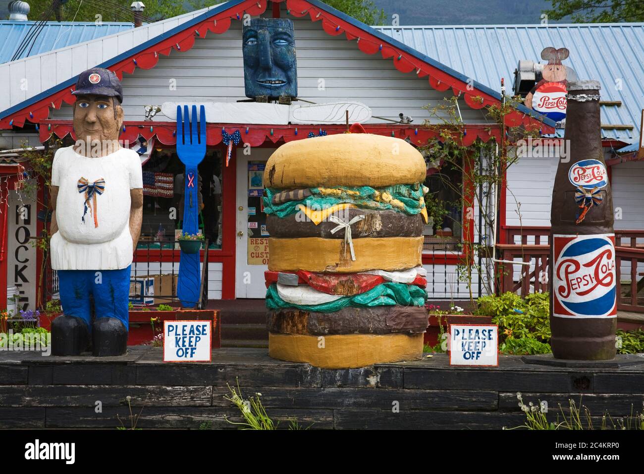 Fat Smitty's Restaurant, Discovery Bay, Washington State, USA Stockfoto