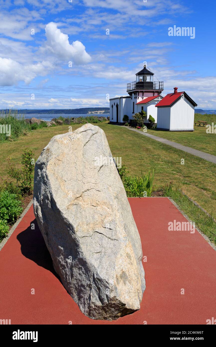 Point No Point Lighthouse, Hansville, Washington State, USA, Nordamerika Stockfoto