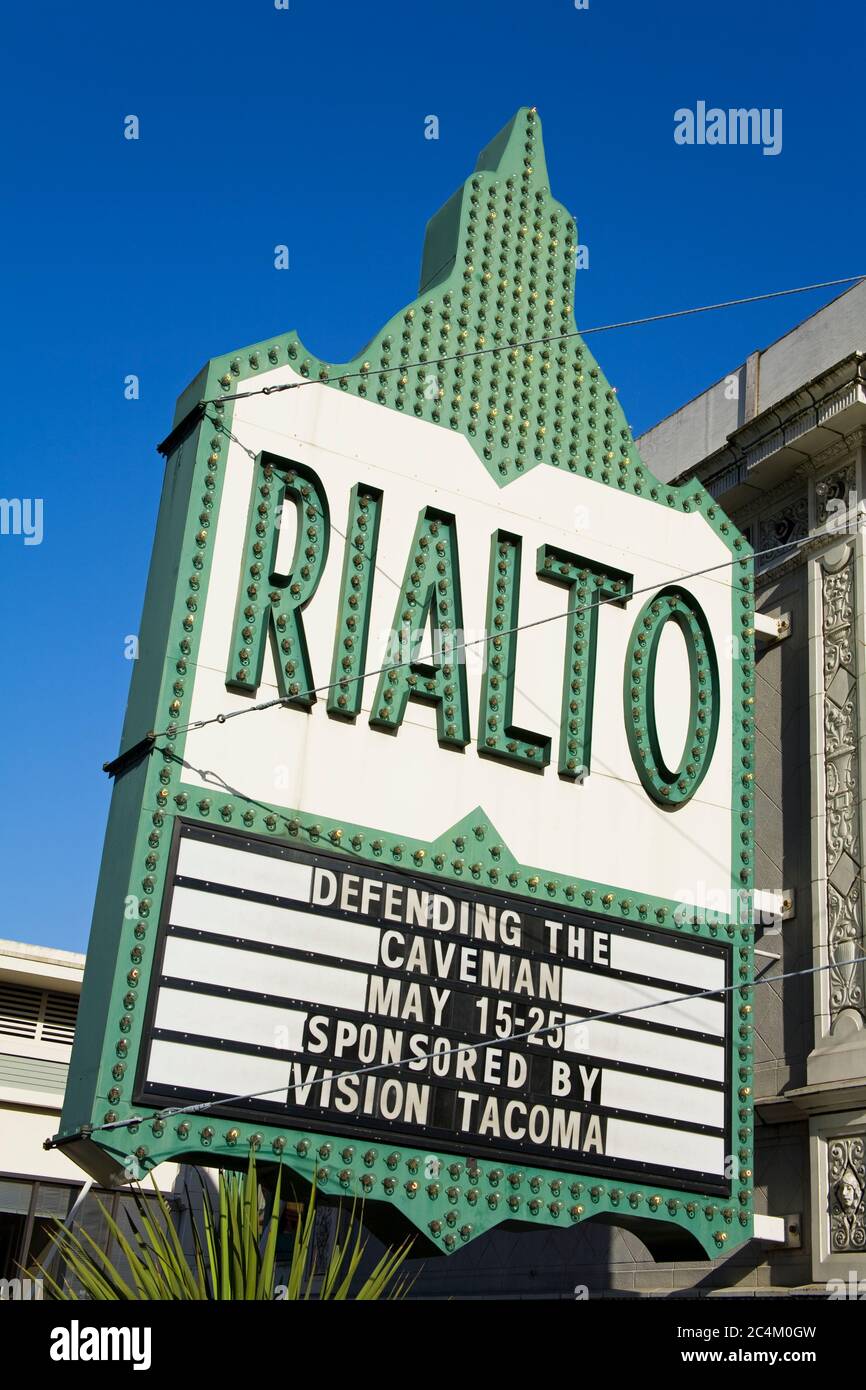 Rialto Theatre, Tacoma, Staat Washington, USA Stockfoto