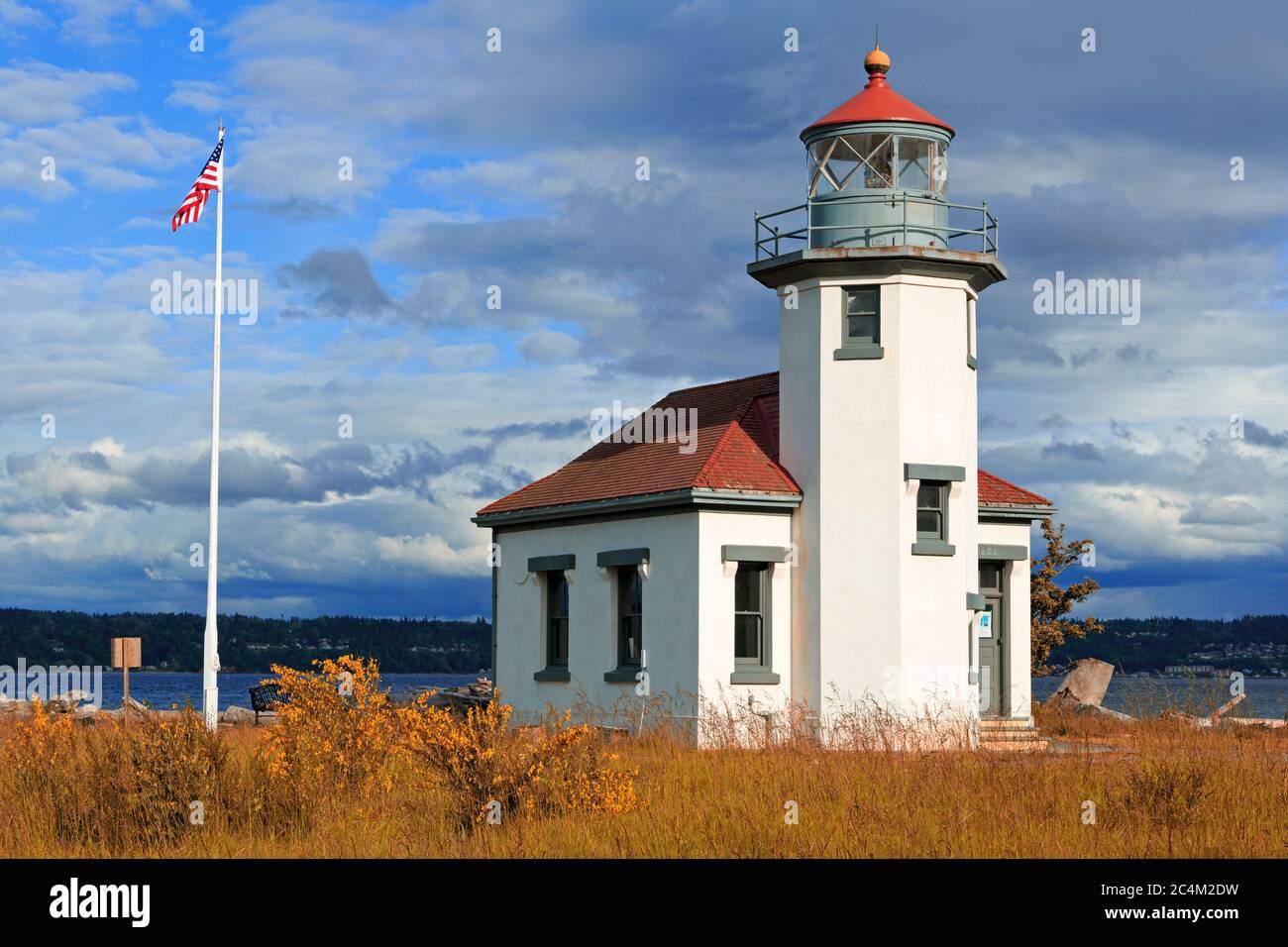 Point Wilson Lighthouse, Vashon Island, Tacoma, Washington State, USA Stockfoto