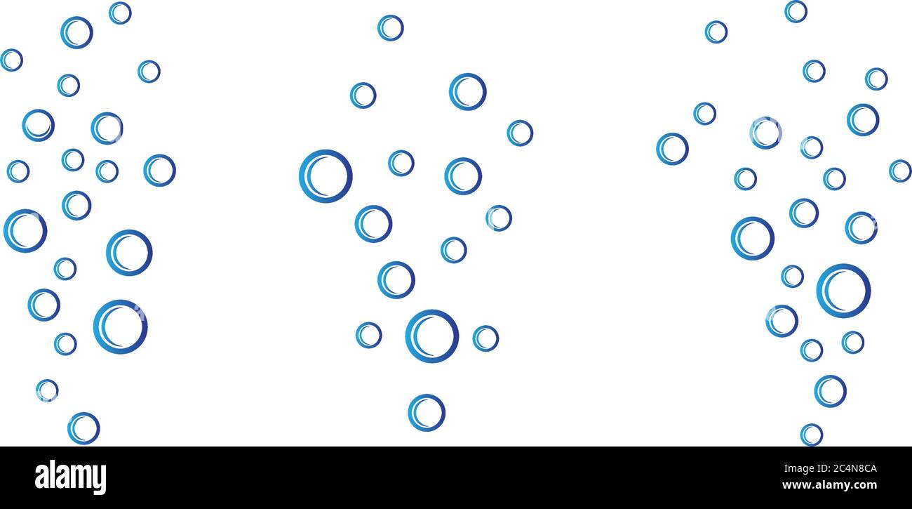 Bubbles Wasser Vektor Symbol Illustration Design Stock Vektor