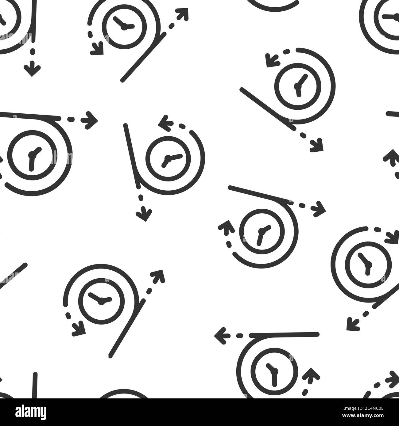 Agile Ikone in flachem Style. Flexible Vektordarstellung auf weißem, isoliertem Hintergrund. Pfeil Zyklus nahtlose Muster Geschäftskonzept. Stock Vektor