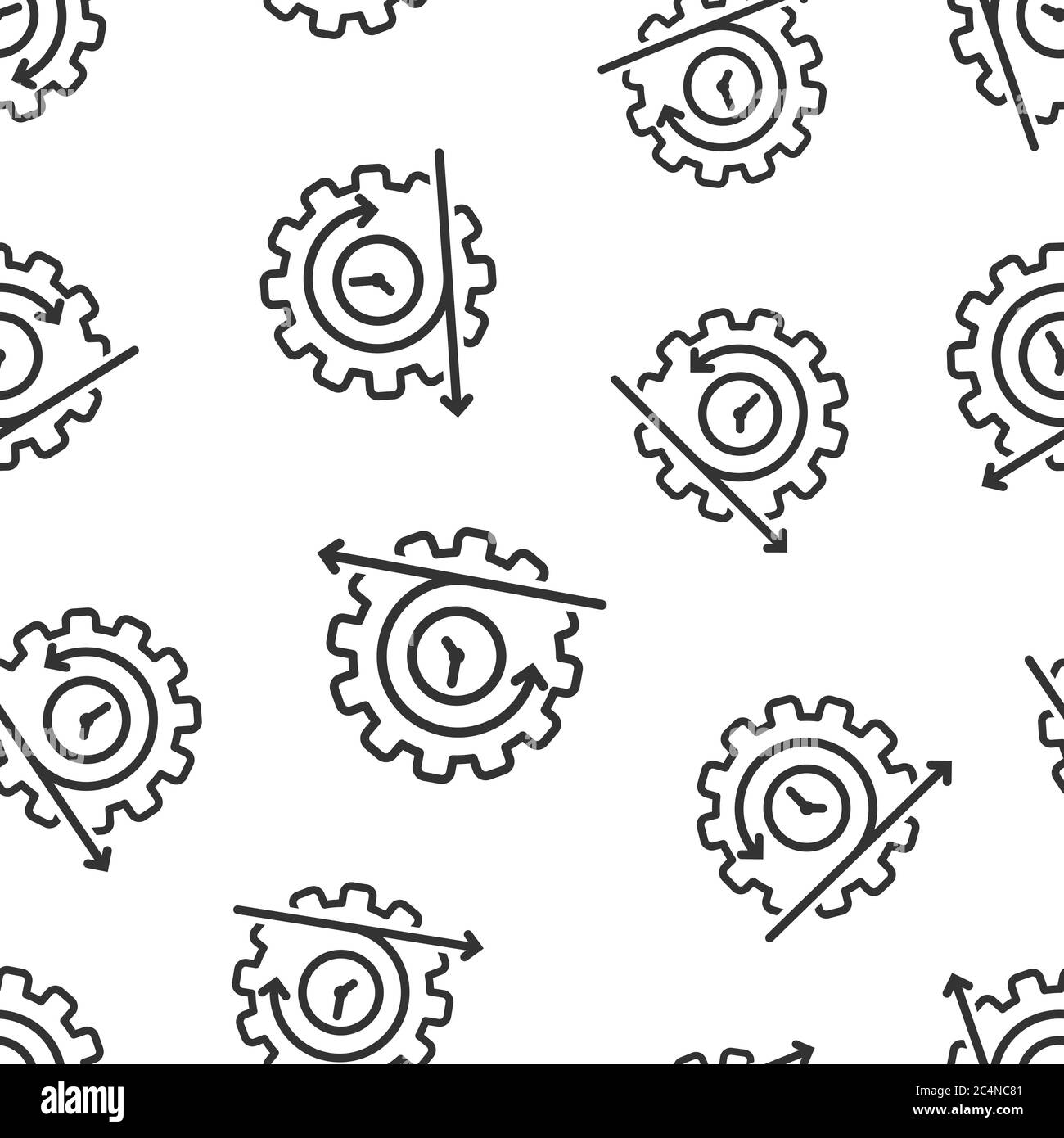 Agile Ikone in flachem Style. Flexible Vektordarstellung auf weißem, isoliertem Hintergrund. Pfeil Zyklus nahtlose Muster Geschäftskonzept. Stock Vektor