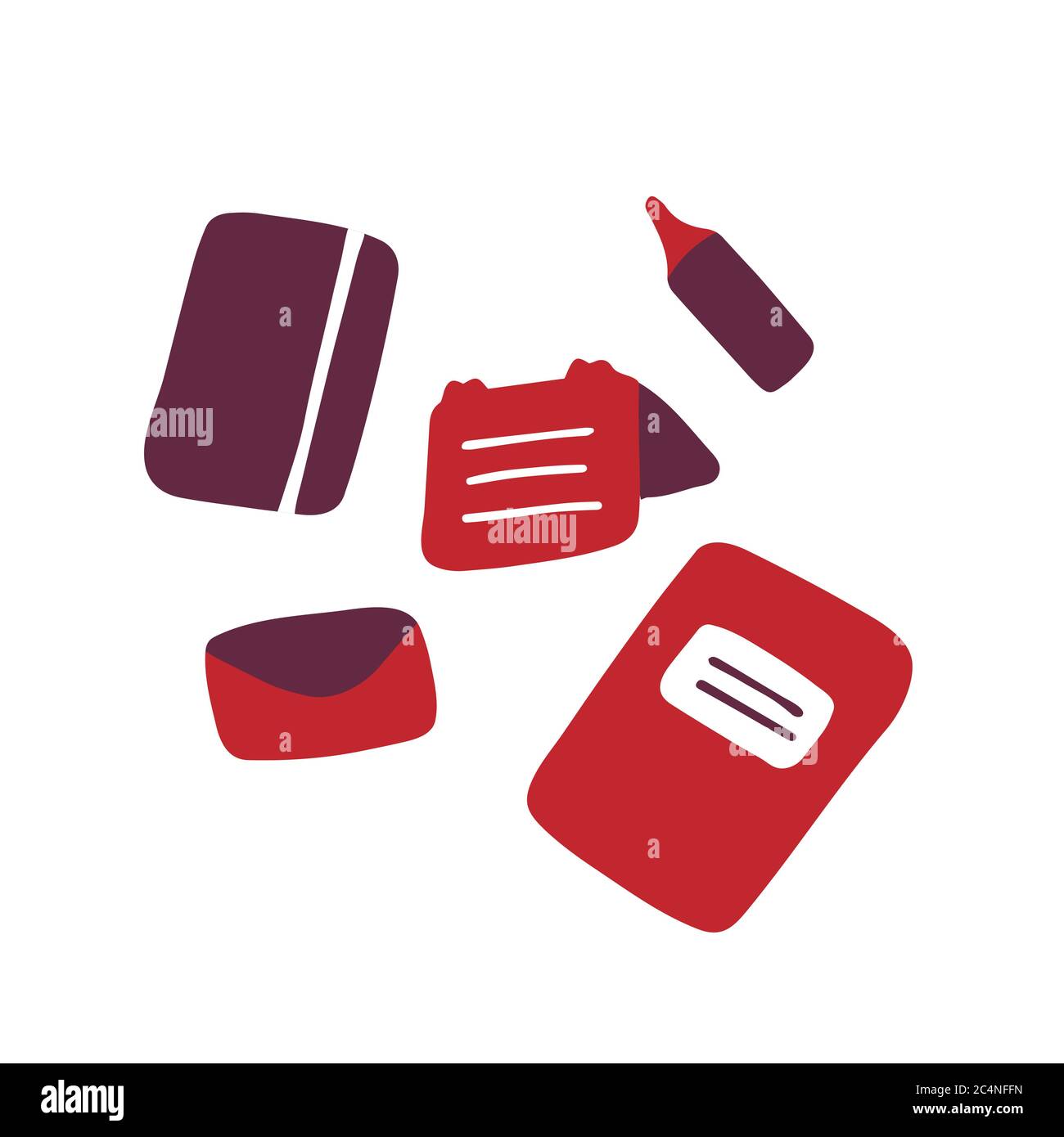 Briefpapier symbole Ausgeschnittene Stockfotos und -bilder - Alamy