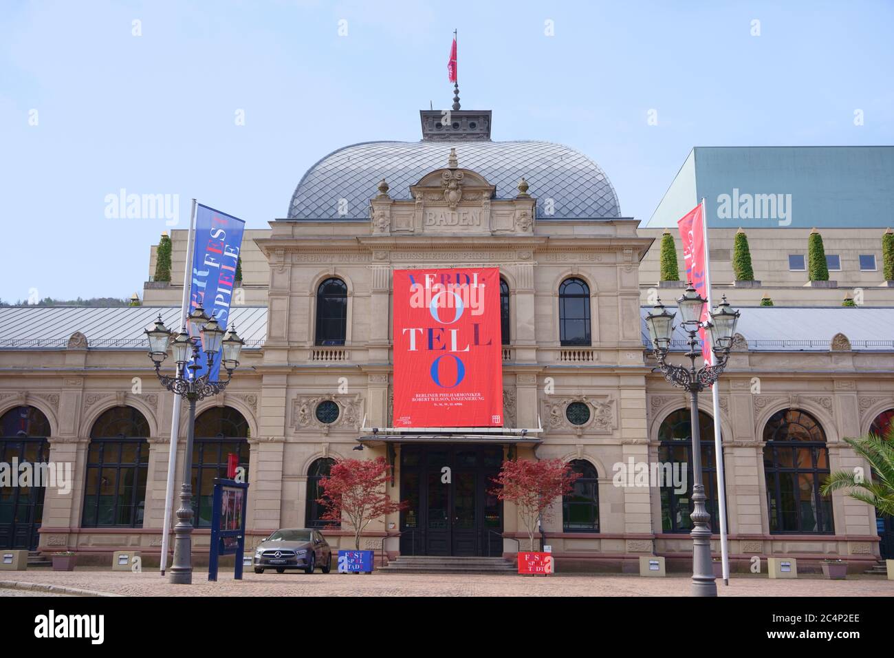 Festspielhaus Baden-Baden, Deutschlands größtes Opern- und Konzerthaus. Die Festhalle ist ein großer Veranstaltungsort für klassische Musik in Europa. Stockfoto