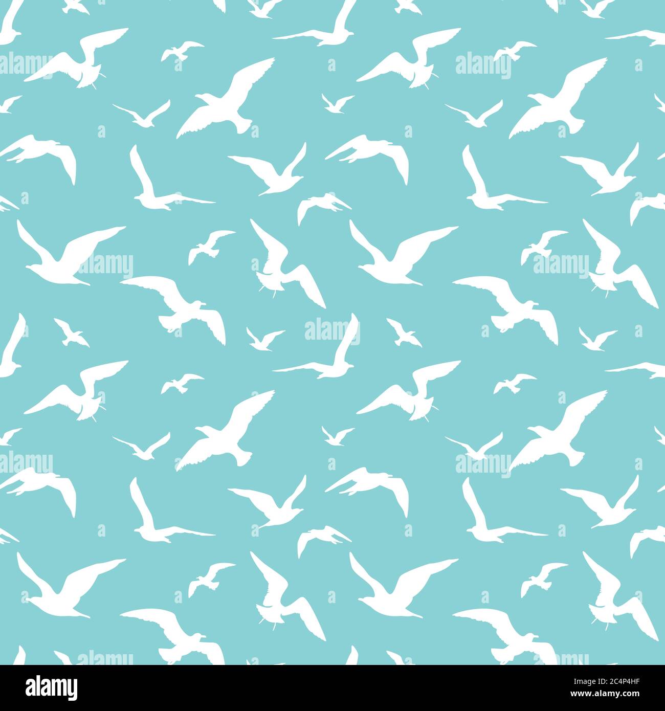 Möwen nahtlose Muster Stock Vektor