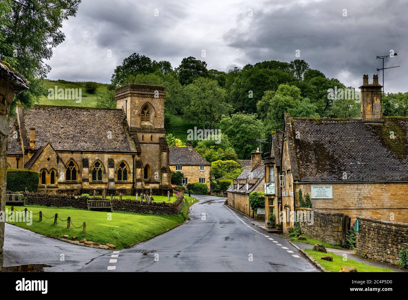 Snowshill; Cotswolds, Großbritannien Stockfoto